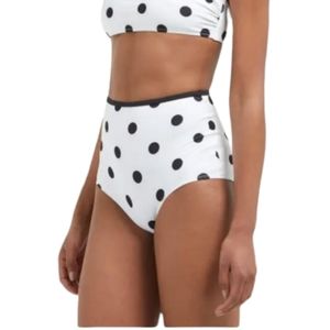 Solid & Striped High Waisted Polka-dot Bottom